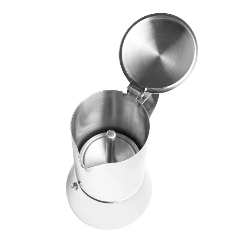 Máquina de café expresso Adler AD 4419 — caixa em aço inoxidável, tamanho compacto