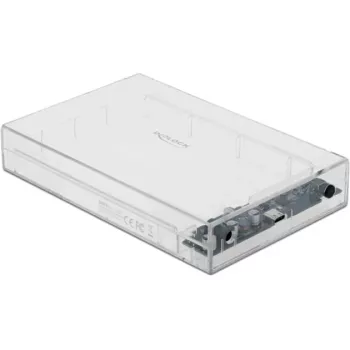 Caixa para HDD/SSD DeLOCK 42623 transparente 2,5/3,5 polegadas
