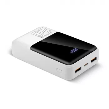 Powerbank everActive EB-20Q 20000 mAh, 2x saída USB, carregamento rápido 22,5W QC4.0