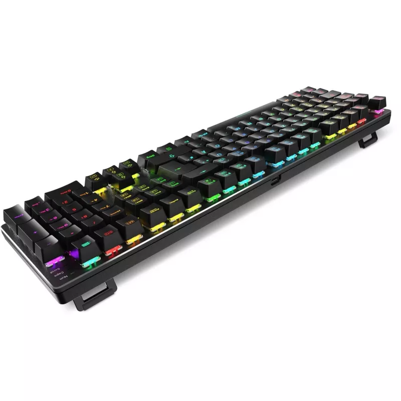 SKILLER SGK36W, Teclado Gaming preto, layout DE, Huano Red