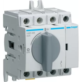Hager Interruptor seccionador de carga HAB406 4P 63A (HAB406)