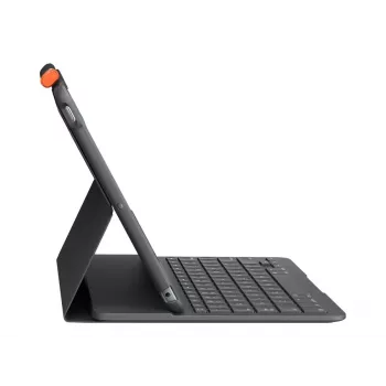 Teclado Logitech Folio fino cinzento Bluetooth QWERTZ suíço para iPad