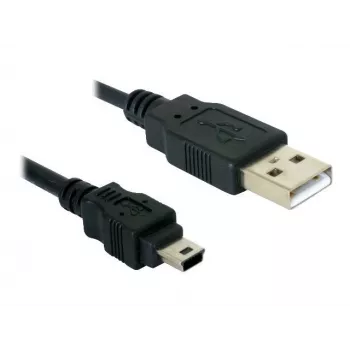 Cabo USB DeLOCK 82252 USB 2.0 1,5 m USB A Mini-USB B preto