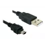 Cabo USB DeLOCK 82252 USB 2.0 1,5 m USB A Mini-USB B preto