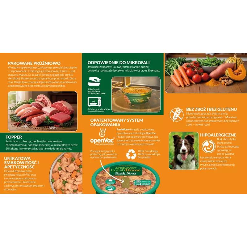 ARQUIVET Fresh Home Estufado de peixe ração húmida para cães 280 g