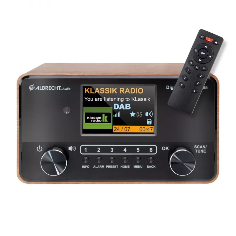 Rádio digital Albrecht DR 865 Senior (embalagem aberta)
