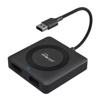 Adaptador de TV para automóvel Ottocast CA361-C4 MAX com suporte HDMI para streaming sem fios