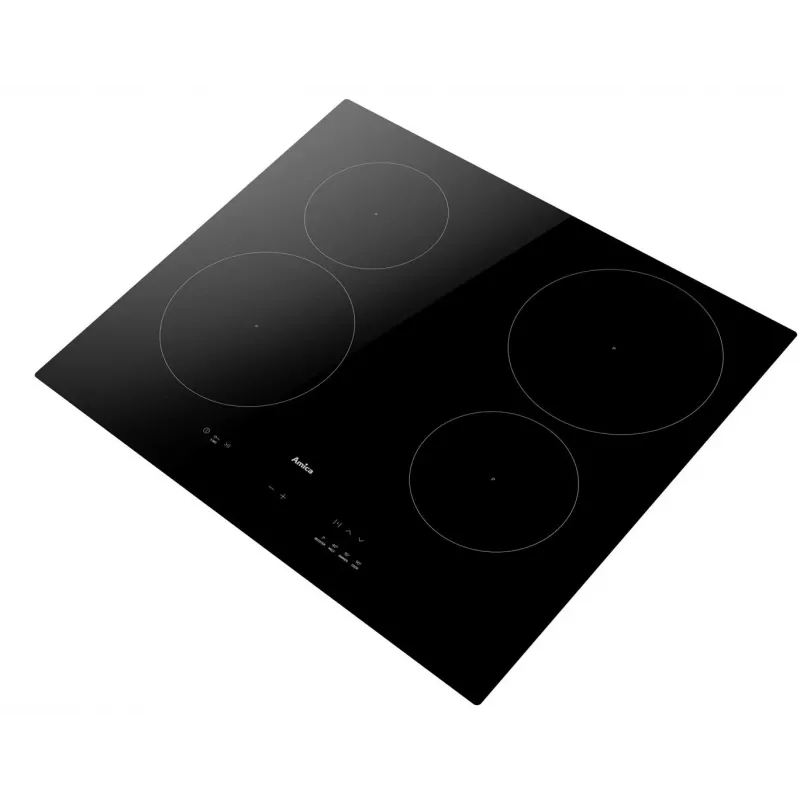 Placa de indução de encastrar Amica PIH6540PHTUN, 4 zonas de cozinhar, controlo tátil