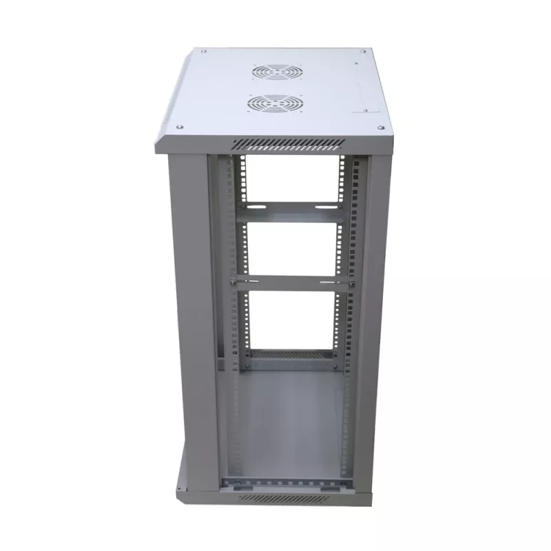 Armário de parede Extralink caixa rack 18U 600x600 cinzento fechadura com chave