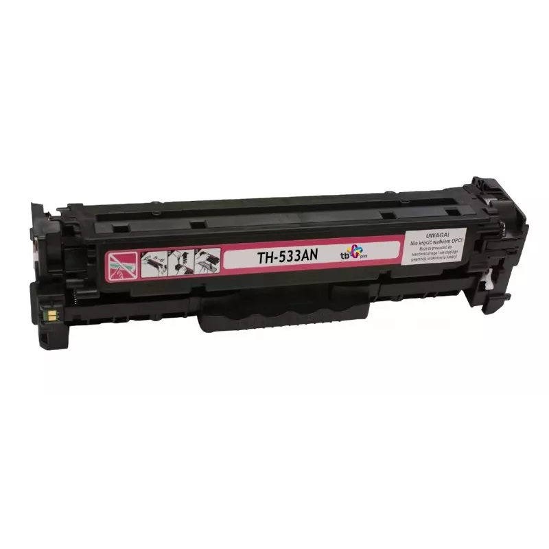 Toner TB compatível com HP CC533A, 100% novo, magenta