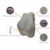 MDH Shape&Rest DRQE3S0BBXUXP almofada lombar de espuma viscoelástica