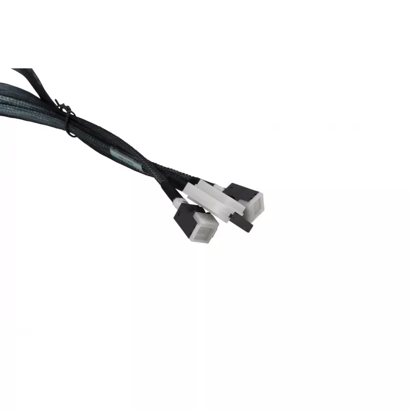 Cabo SAS Supermicro CBL-SAST-0826 Slimline SAS para 2x MiniSAS 0,7 m preto