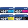 Toner original Brother TN423 pack de 4 ciano magenta amarelo preto - Original - unidade de toner (OPTN423set)