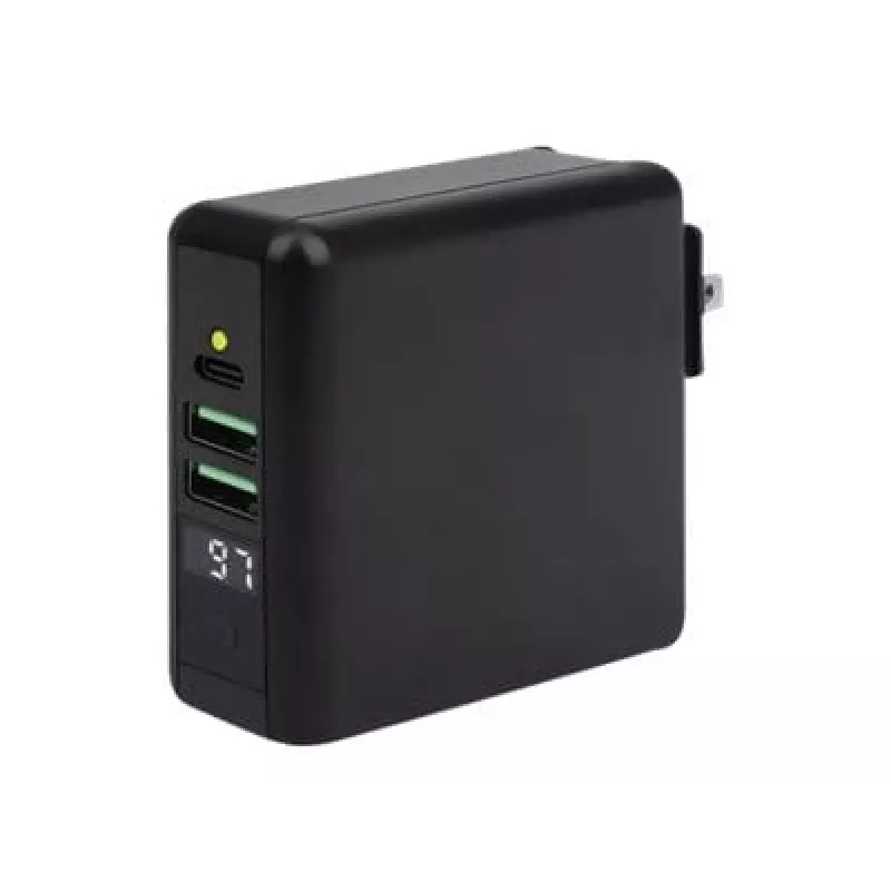 Carregador de parede de viagem e powerbank Manhattan 4-em-1
