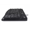 K120 Teclado com fios, com fios, USB, QWERTZ, preto