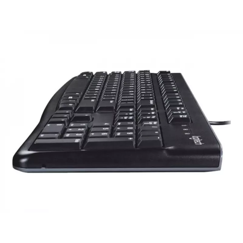 K120 Teclado com fios, com fios, USB, QWERTZ, preto