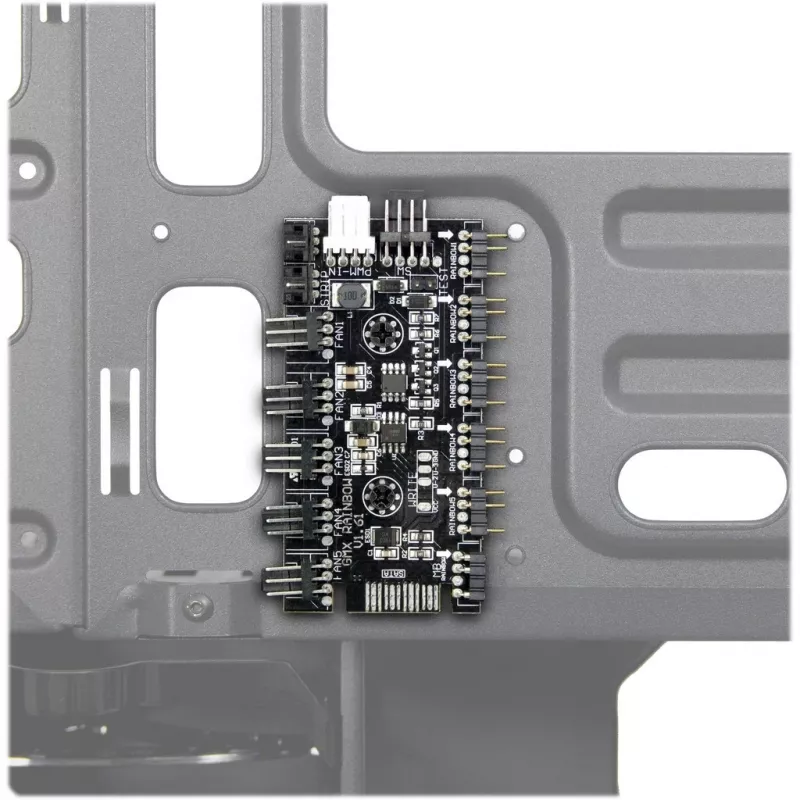 Caixa INTER-TECH X-608 INFINITY MICRO, microATX, RGB, frente e painel lateral em vidro temperado, sem fonte de alimentação