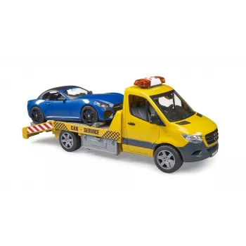 Camião de reboque BRUDER 02675 amarelo ABS para crianças a partir dos 4 anos