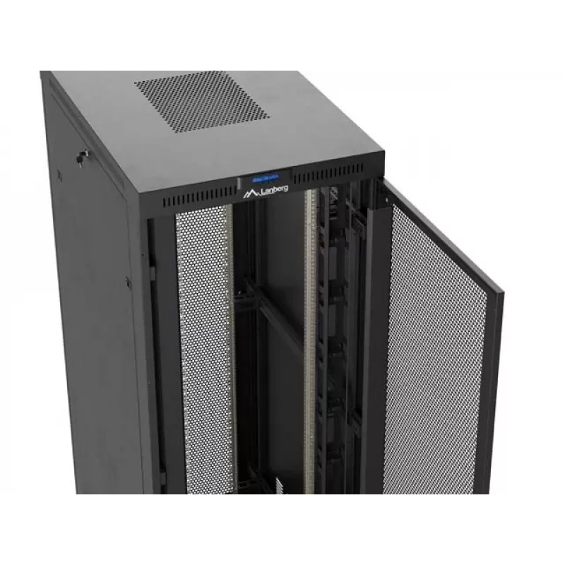 Armário rack LANBERG FF01-8247-23BL 47U armário autónomo, 2343×800×1200 mm, IP20, 165 kg, carga 1200 kg