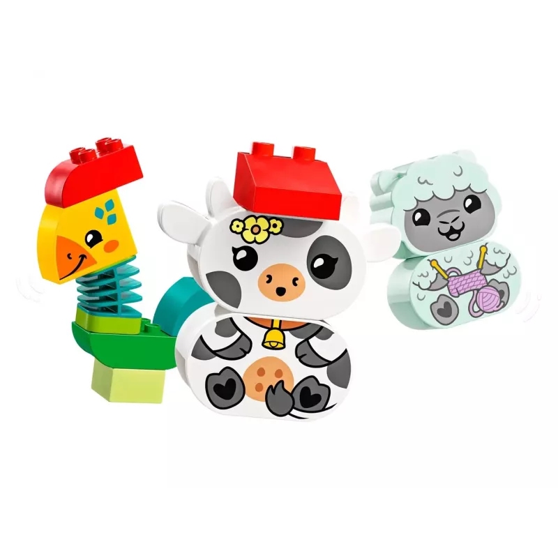 LEGO DUPLO 10412 My First comboio de animais, brinquedo de construção, 19 peças, a partir dos 18 meses