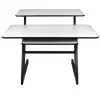 SD3 - secretária de estúdio posto de trabalho tampo prateleira para equipamento de áudio prateleira retrátil para teclado 91,4 cm