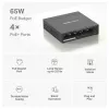 Switch de secretária Mercusys 5 portas Gigabit com 4 portas PoE+