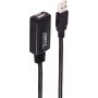 Cabo USB ShiverPeaks BS13-26085 15 m USB A preto USB 2.0
