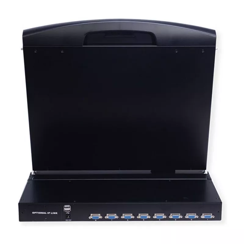 VALUE 26.99.0190 Consola KVM de 19 polegadas, 8 portas, USB, disposição do Reino Unido