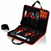Bolsa de ferramentas Knipex compacta Electric - preto - vermelho - poliéster - 8 bolsas - 410 mm - 290 mm - 60 mm (00 21 11)