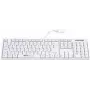 GCQ CleanType Easy Basic USB resistente a salpicos superfície antimicrobiana - 105 teclas - USB (KL25211)