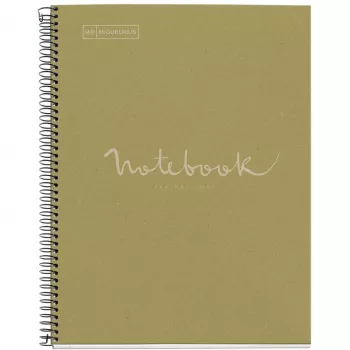 Caderno MAUL A609155 A4 80 folhas verde quadriculado