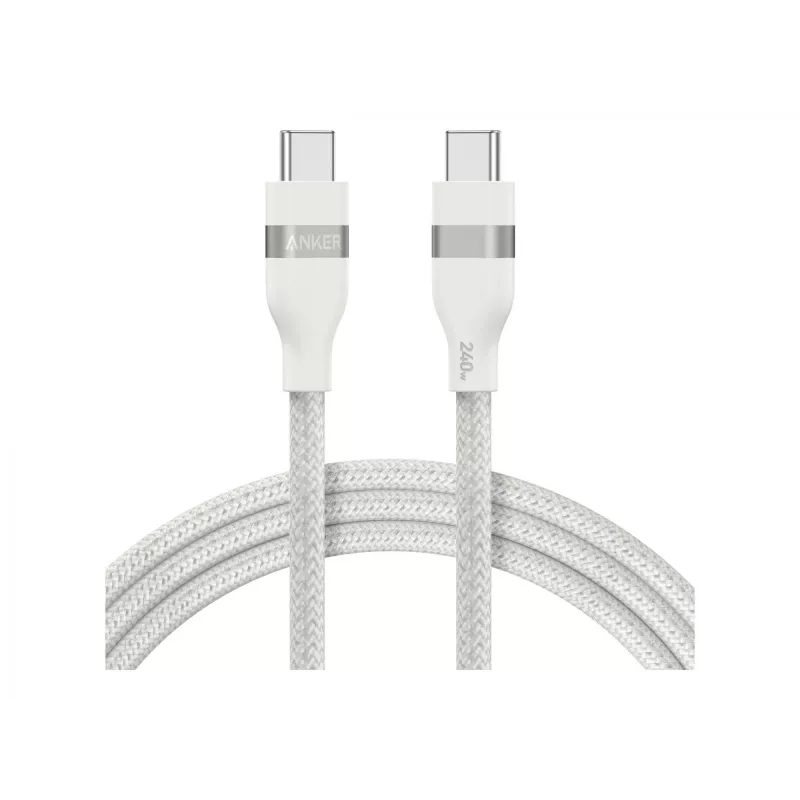 Cabo USB-C para USB-C Anker A82E2 — USB 2.0, 0,9 m, branco