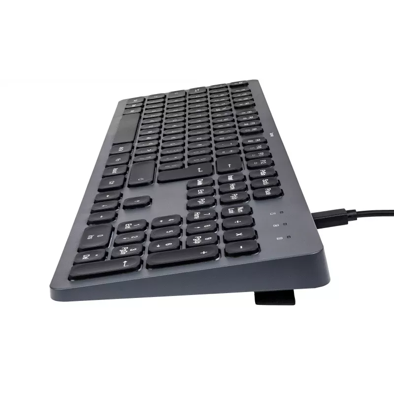 Teclado com fios CK-400 preto-cinzento