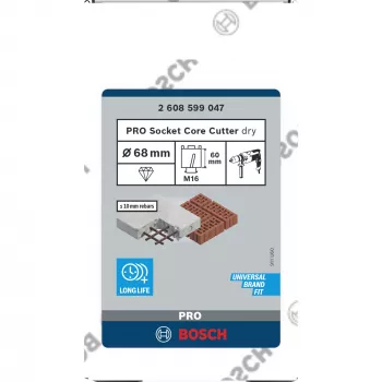 Bosch 2 608 599 047 coroa de broca diamantada 1 peça