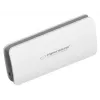 Carregador portátil Esperanza EMP106WE Radium — 8000 mAh, saída para 3 dispositivos, entrada Micro-USB, saídas 5V/2A e 5V/1,5A/1A, cinzento
