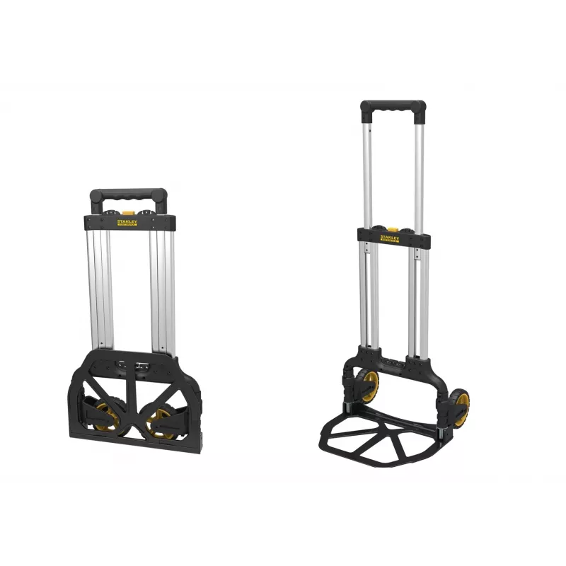 Carrinho de transporte dobrável STANLEY FXWT-705-SP — carrinho de mão, estrutura de alumínio, capacidade de carga 70 kg, dobrável, 2 rodas