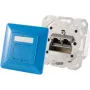 Módulo de tomada 2 x RJ-45 ShiverPeaks 74280-B — Cat6a, 500 MHz, azul, caixa metálica