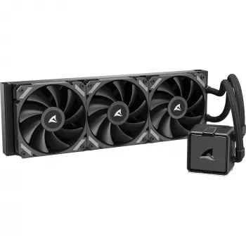 Refrigerador líquido CPU All-in-One Sharkoon S40, radiador de 360 mm, preto