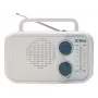 Rádio Eltra DANA branco – rádio analógico portátil, design de mesa compacto