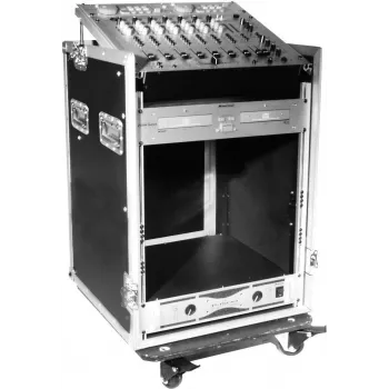 Flightcase Roadinger 30110001 contraplacado preto 29,9 kg