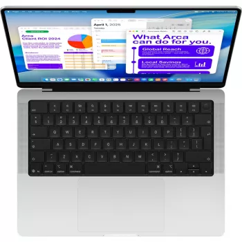 Apple MacBook Pro prata MDE64D/A - 35,6 cm (14 polegadas), M5 10-Core Chip, 10-Core GPU, 24 GB RAM, 1 TB SSD / sem fonte de alimentação