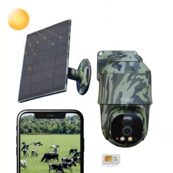 Technaxx 4G PT Dome TX-290 com painel solar