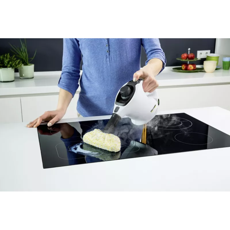 Kärcher SC 1 EasyFix Limpador a vapor portátil 1200 W Preto, Branco