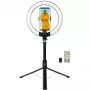 LogiLink anel de luz para smartphone com tripé pau de selfie, DM 20cm (AA0156)