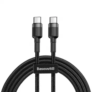 Cabo USB Baseus Cafule 2m USB C preto cinzento