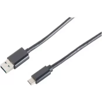 Cabo USB ShiverPeaks BS14-10005 1 m USB A USB C preto