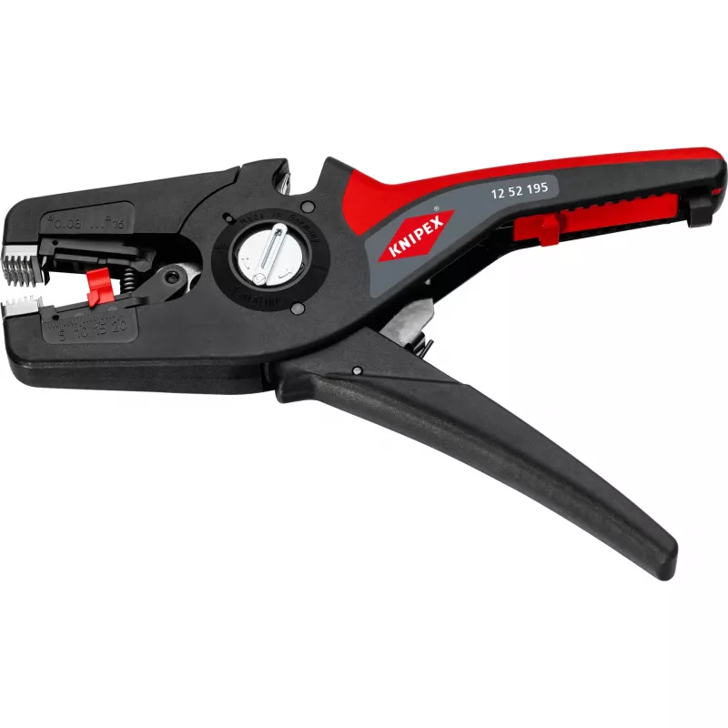 Descarnador automático PreciStrip16, alicate descarnador preto/vermelho, corta-fios integrado