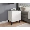 Mesa de cabeceira cama meble NOVA com 1 gaveta 44×40×52 cm, branco mate
