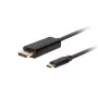 Adaptador USB-C para DisplayPort Lanberg CA-CMDP-10CU-0018-BK Preto 1,8 m