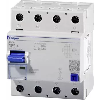 Interruptor diferencial DOEPKE 25A DFS4A025-4/0,03-A Tipo A 4 polos 30mA 230/400V DFS4-025-4/0,03-A (09124901)